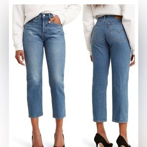 Levi’s high waist wedgie straight jeans
